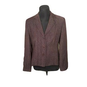 Garfield & Marks Burgundy Textured 3 Button Jacket